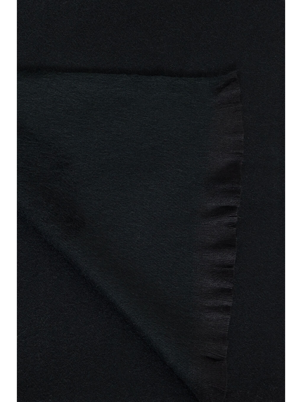 Erkek Siyah Desensiz Sıcak Tutan Triko Atkı-1