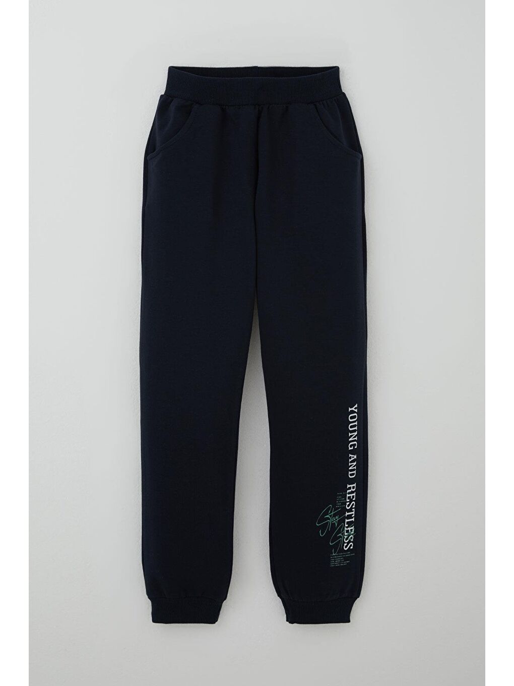 Erkek Çocuk Eşofman Takımı Yazı Baskılı Mint Yeşili (4-8 Yaş)-2