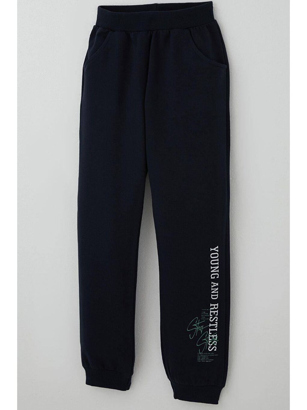 Erkek Çocuk Eşofman Takımı Yazı Baskılı Mint Yeşili (4-8 Yaş)-6