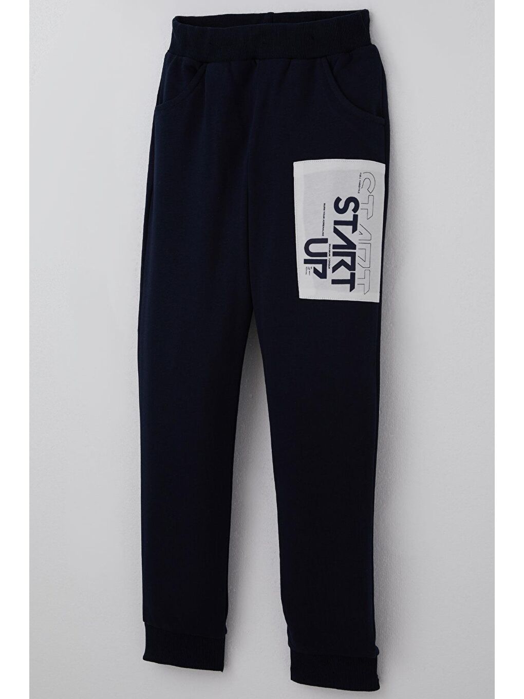 Erkek Çocuk Eşofman Takımı Yazı Baskılı Pantolunu Parça Detaylı Lacivert (5-10 Yaş)-6