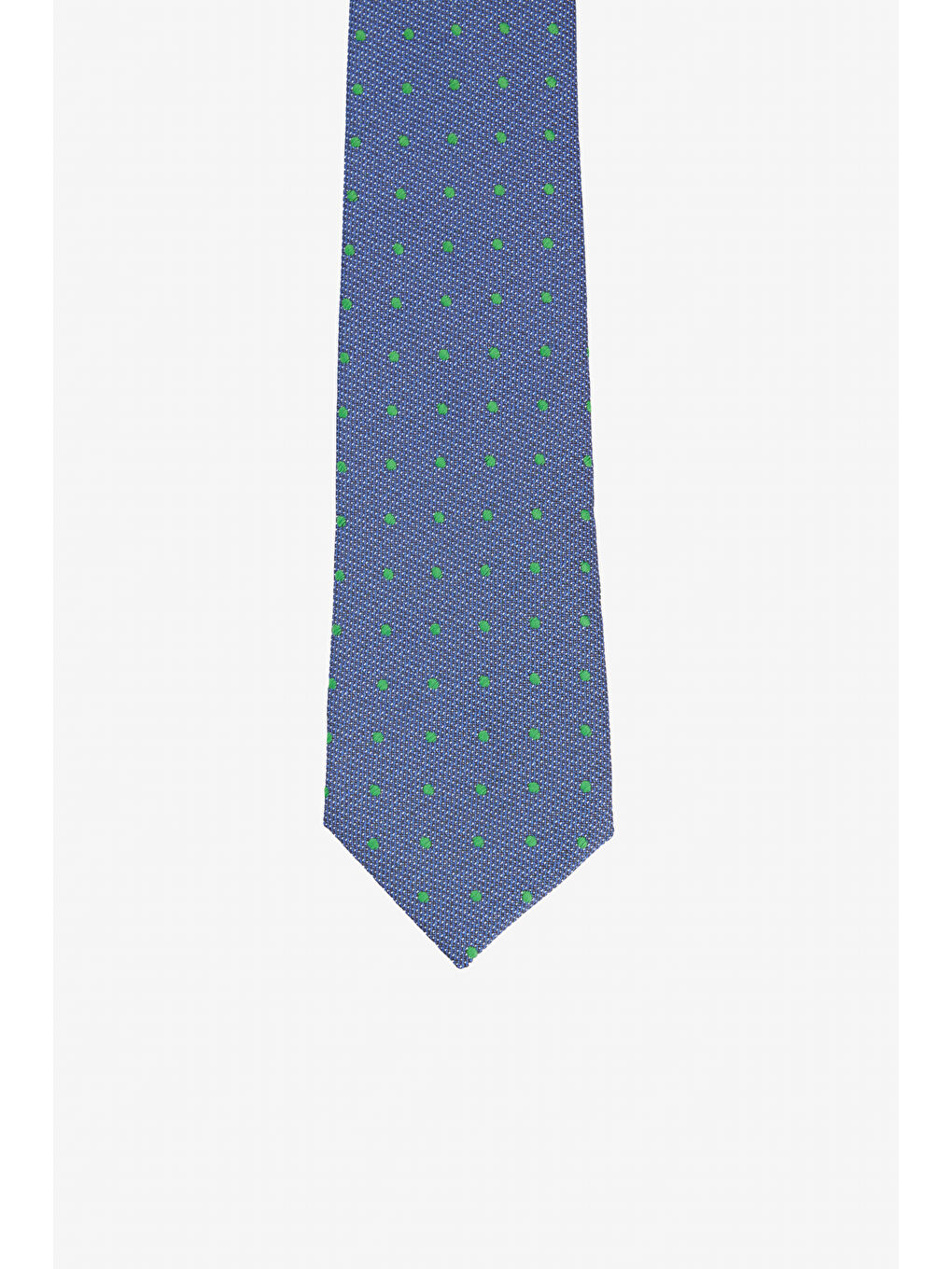 Erkek Mavi-Yeşil Desenli Klasik Kravat-1