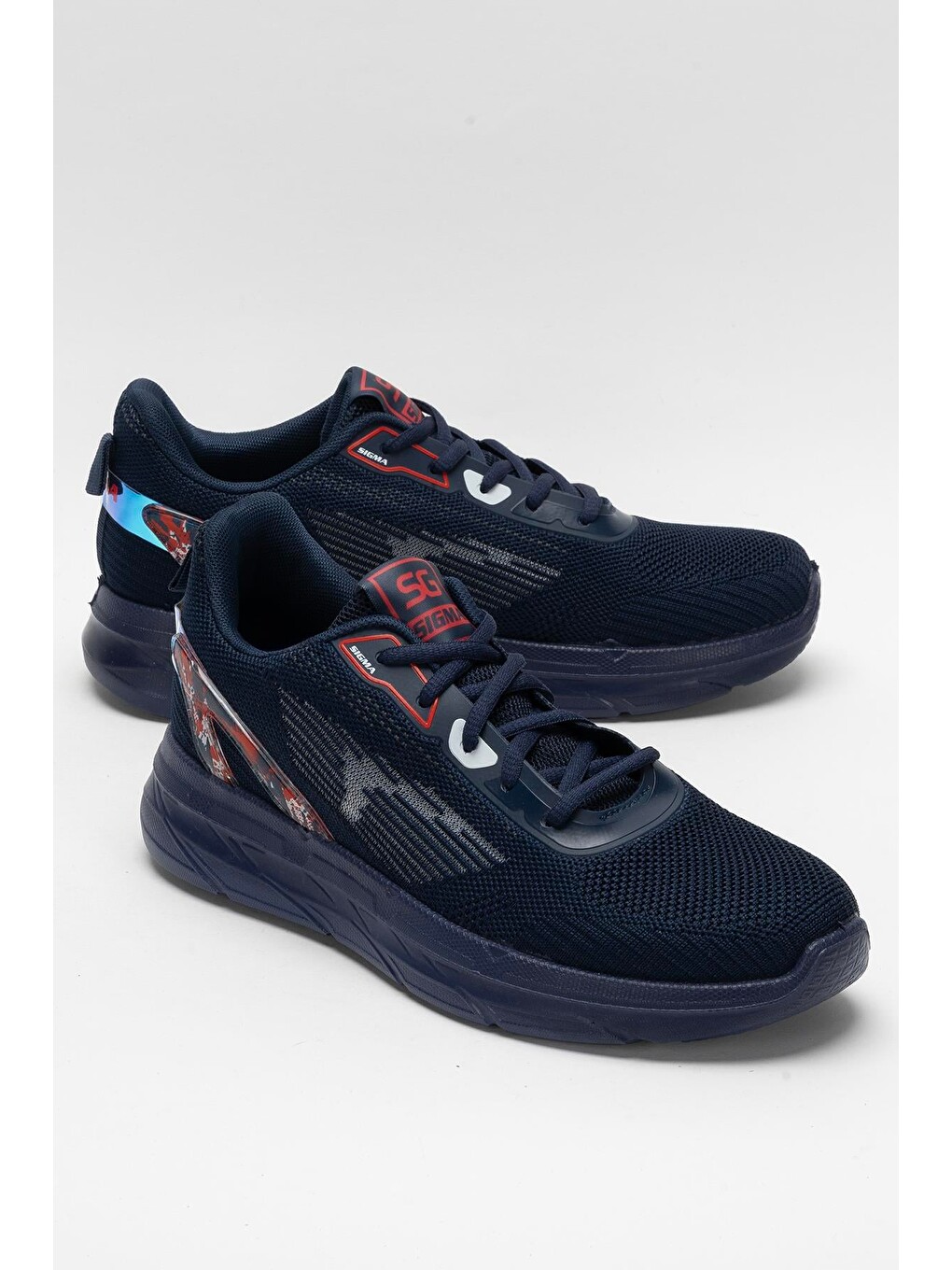 Lacivert Erkek Triko Sneaker Rahat Hava Alabilen Kokusuz Spor Ayakkabı Lacİ-1