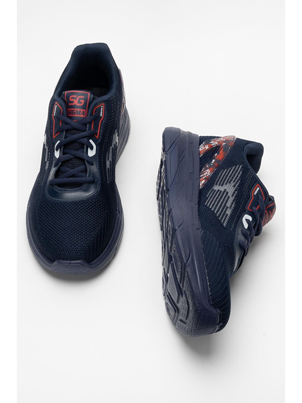 Lacivert Erkek Triko Sneaker Rahat Hava Alabilen Kokusuz Spor Ayakkabı Lacİ-6