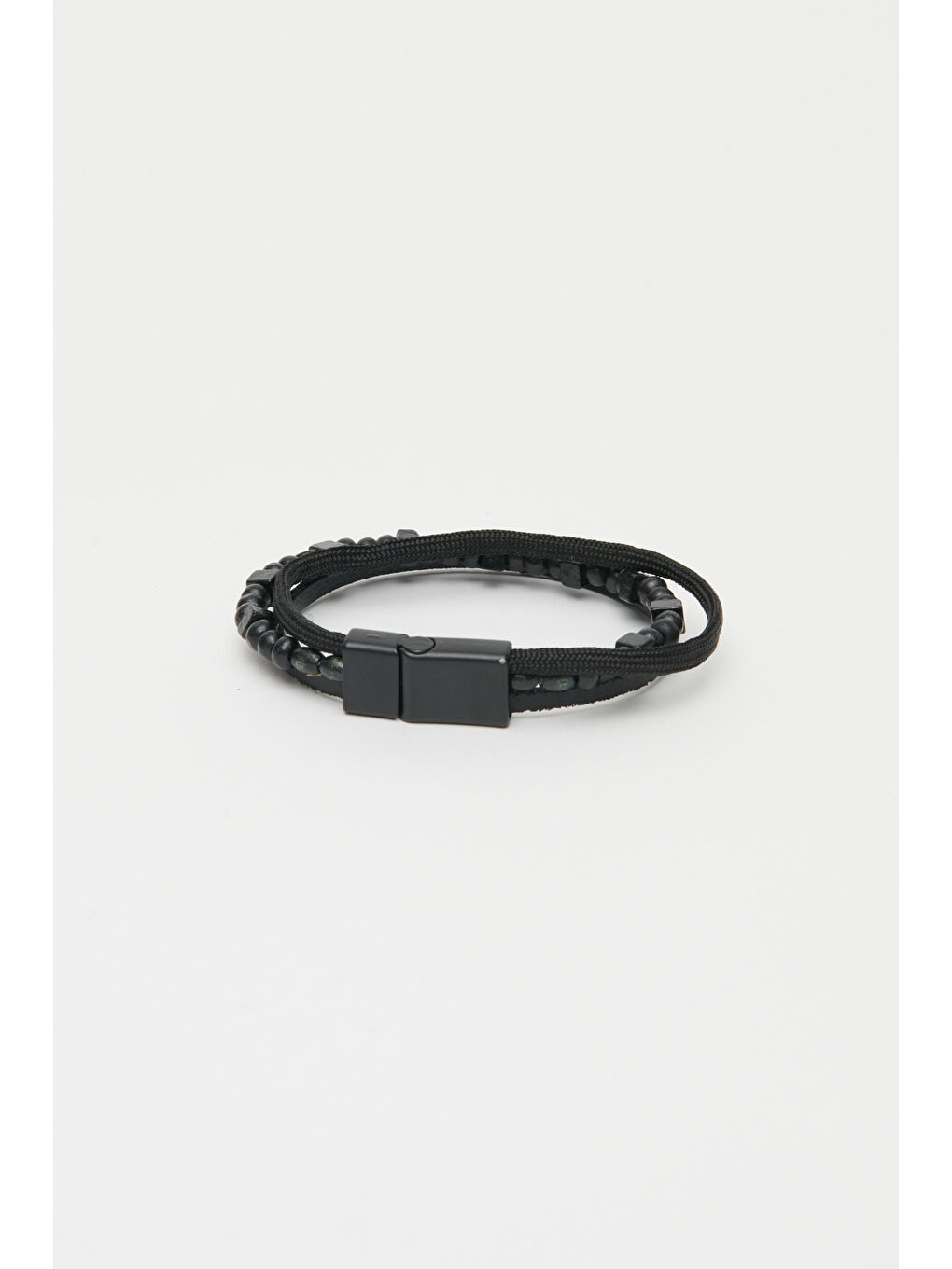 Erkek Siyah %100 Deri Bileklik-1