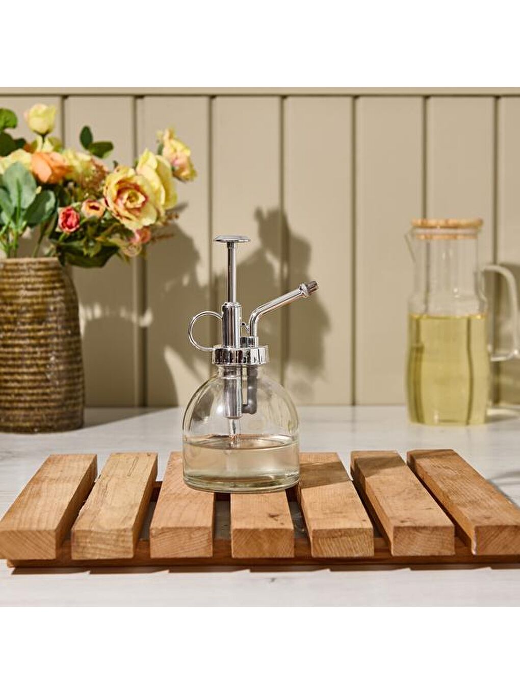 Renksiz Cam Sprey Şişe - Şeffaf - 17 cm