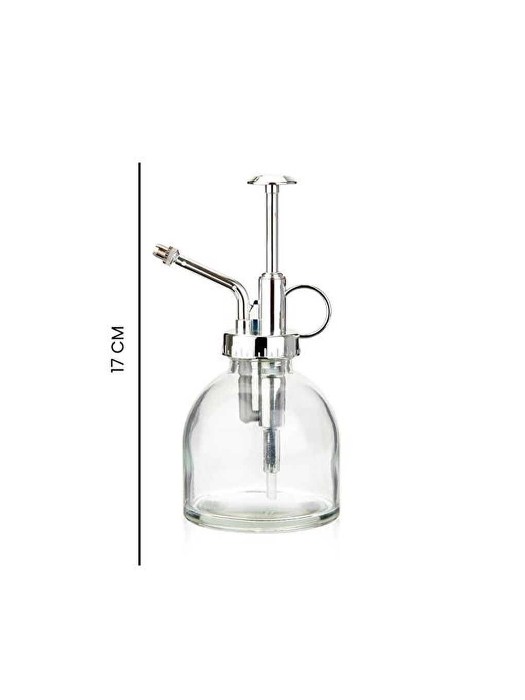 Renksiz Cam Sprey Şişe - Şeffaf - 17 cm-4