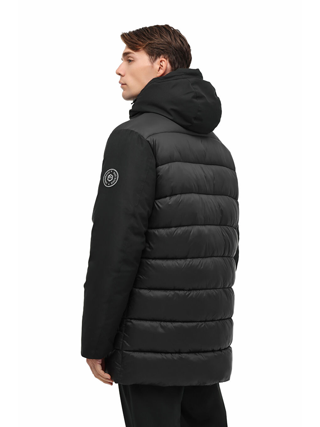 ML SOBOLD 3SBL01 5PR Siyah Erkek Uzun Şişme Mont-1