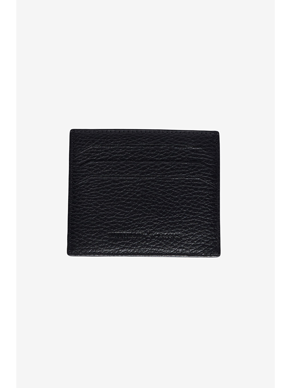 Erkek Siyah %100 Deri Klasik Kartlık-3