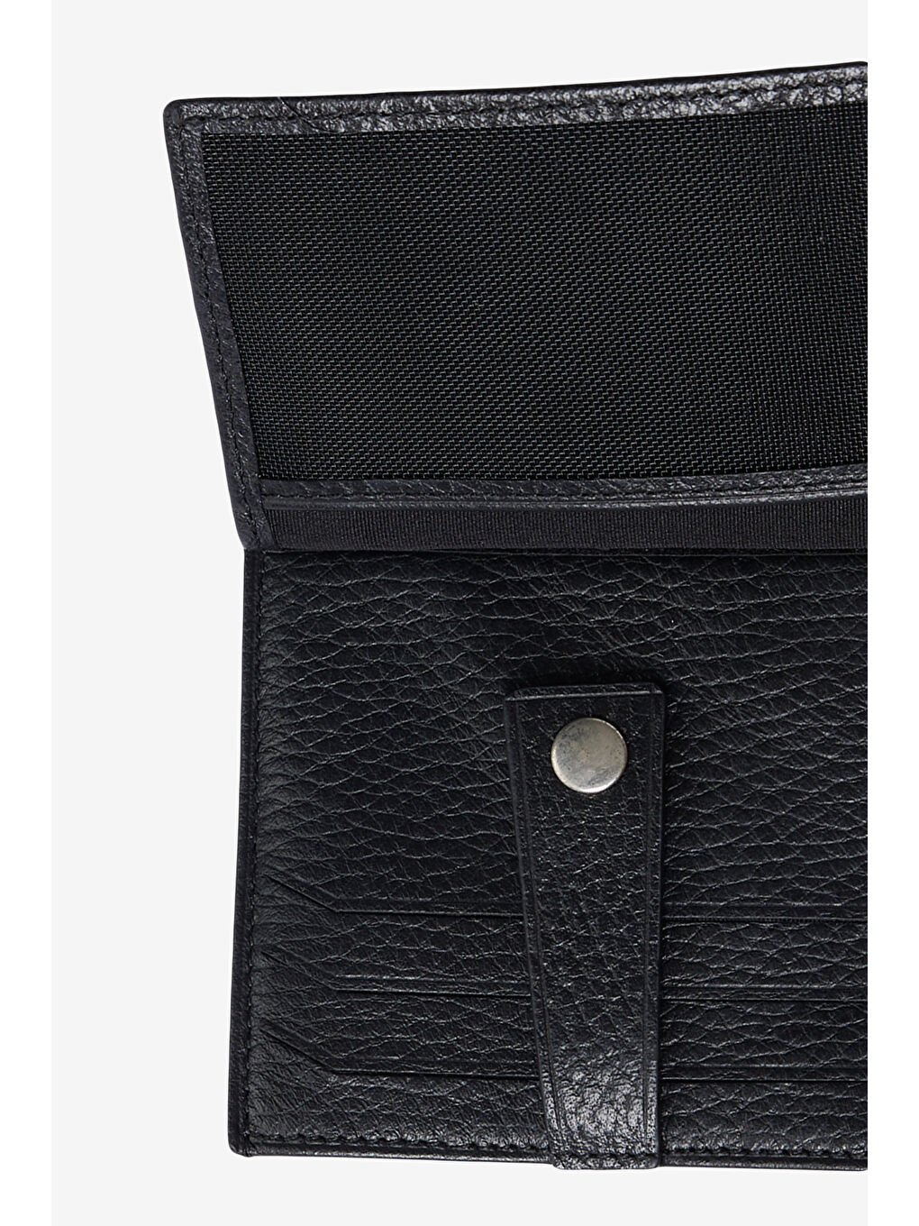 Erkek Siyah %100 Deri Klasik Kartlık-5