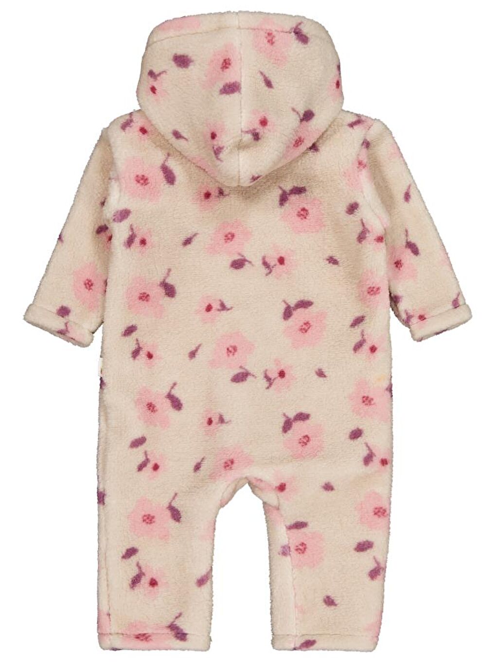 Bej Baby Çiçek Baskılı 6-18 Ay Tulum-1