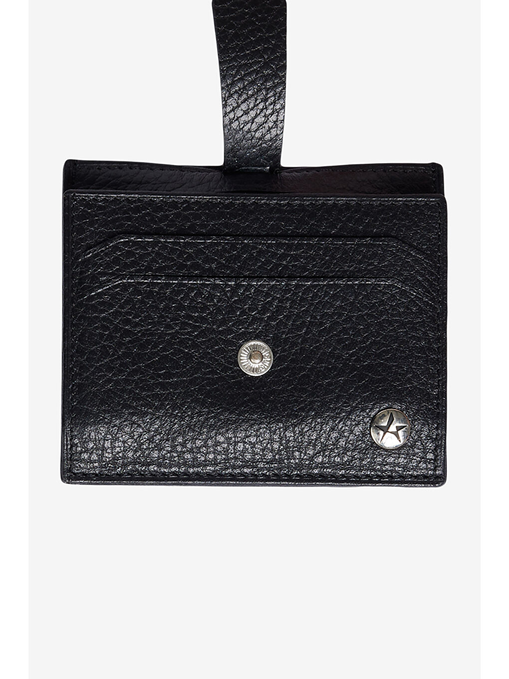 Erkek Siyah %100 Deri Klasik Kartlık-8