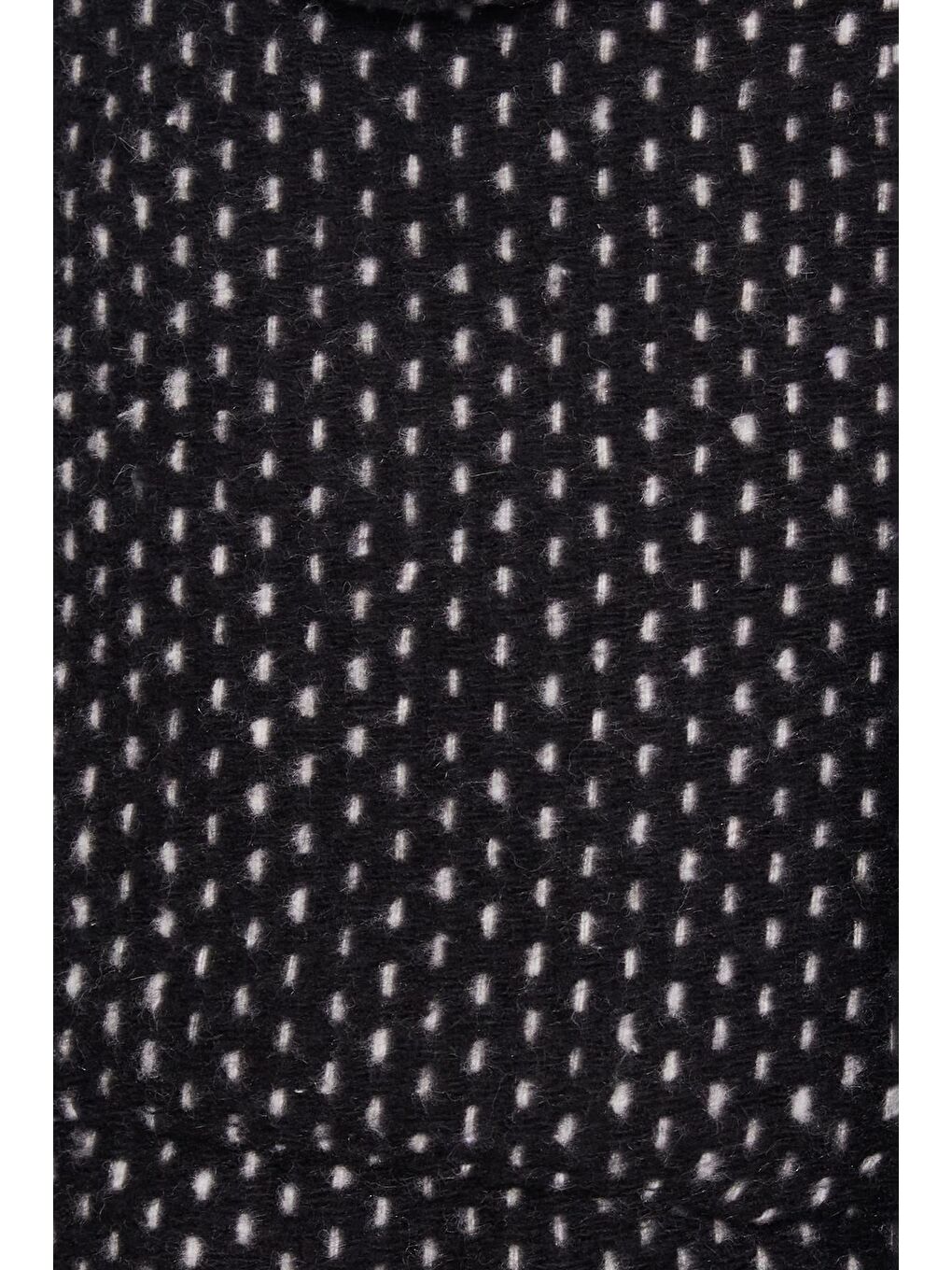 Siyah Kadın Slim Fit Dar Kesim Uzun Kollu Çizgili Çift Cepli Kışlık Oduncu Gömlek-5