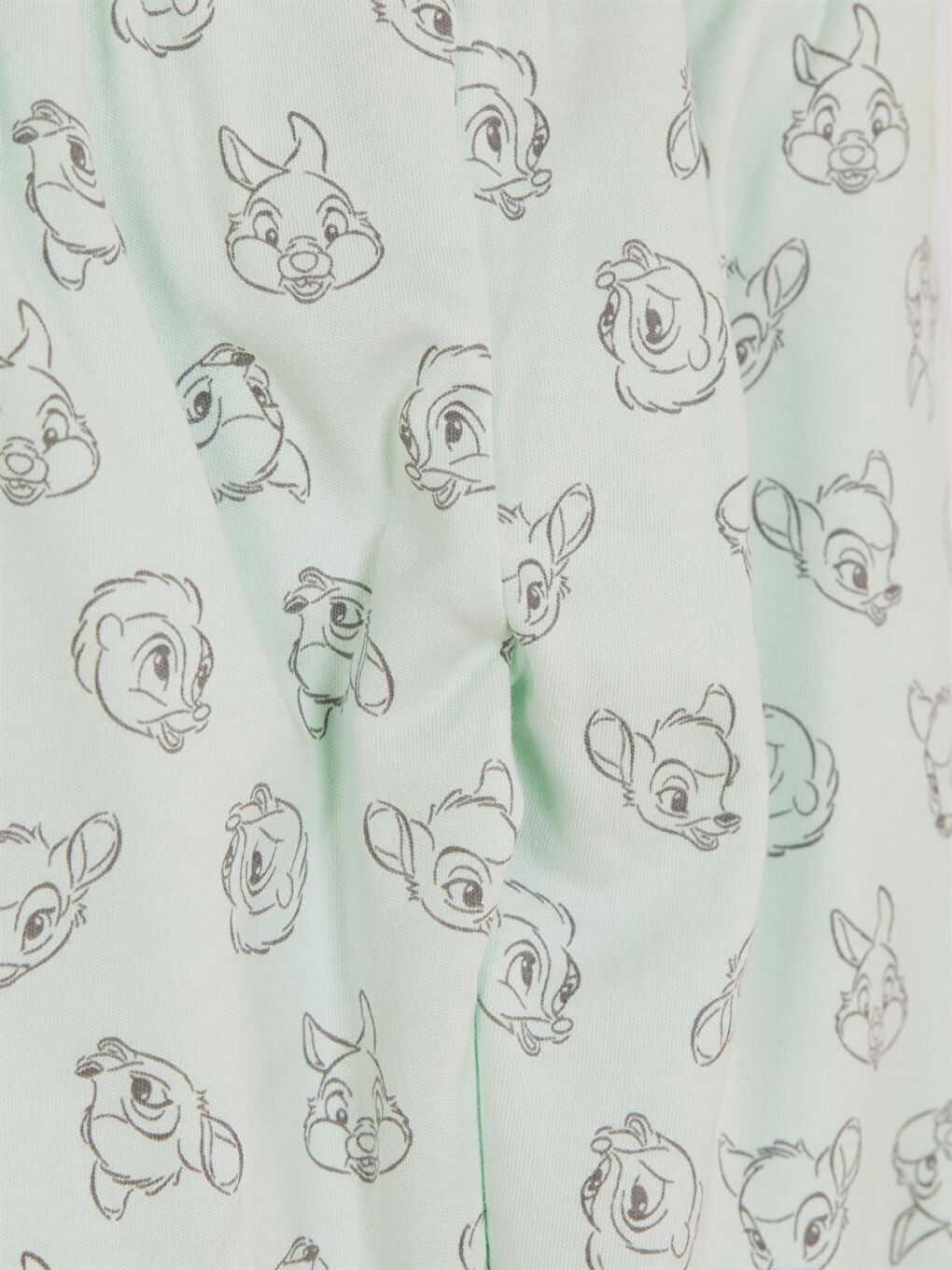 Ekru Bambi Lisanslı Kız Bebek Pijama Takımı 21433-2