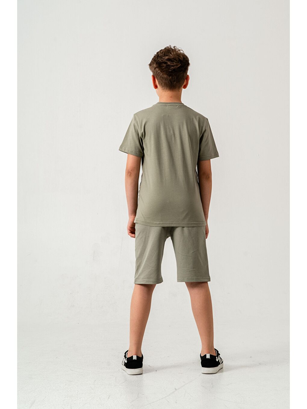 Yeşil Surf & Sun Baskılı Erkek Çocuk Şort - Tişört Takımı-3
