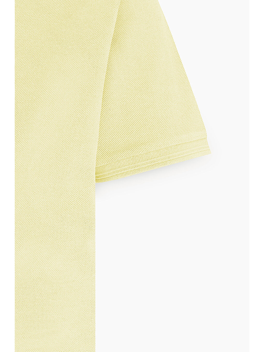Erkek Sarı Slim Fit Dar Kesim Polo Yaka %100 Pamuk Kısa Kollu Tişört-6