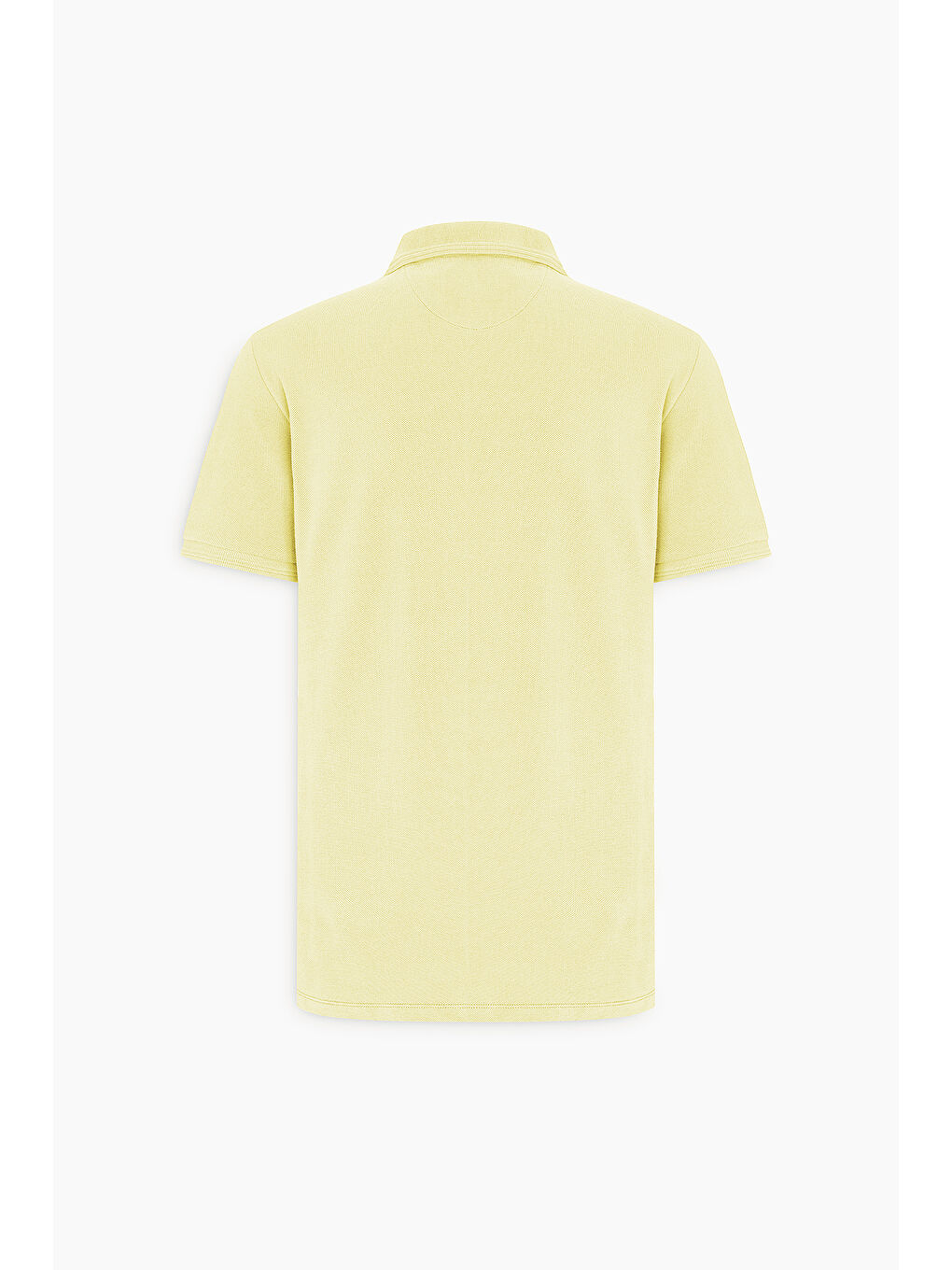 Erkek Sarı Slim Fit Dar Kesim Polo Yaka %100 Pamuk Kısa Kollu Tişört-7
