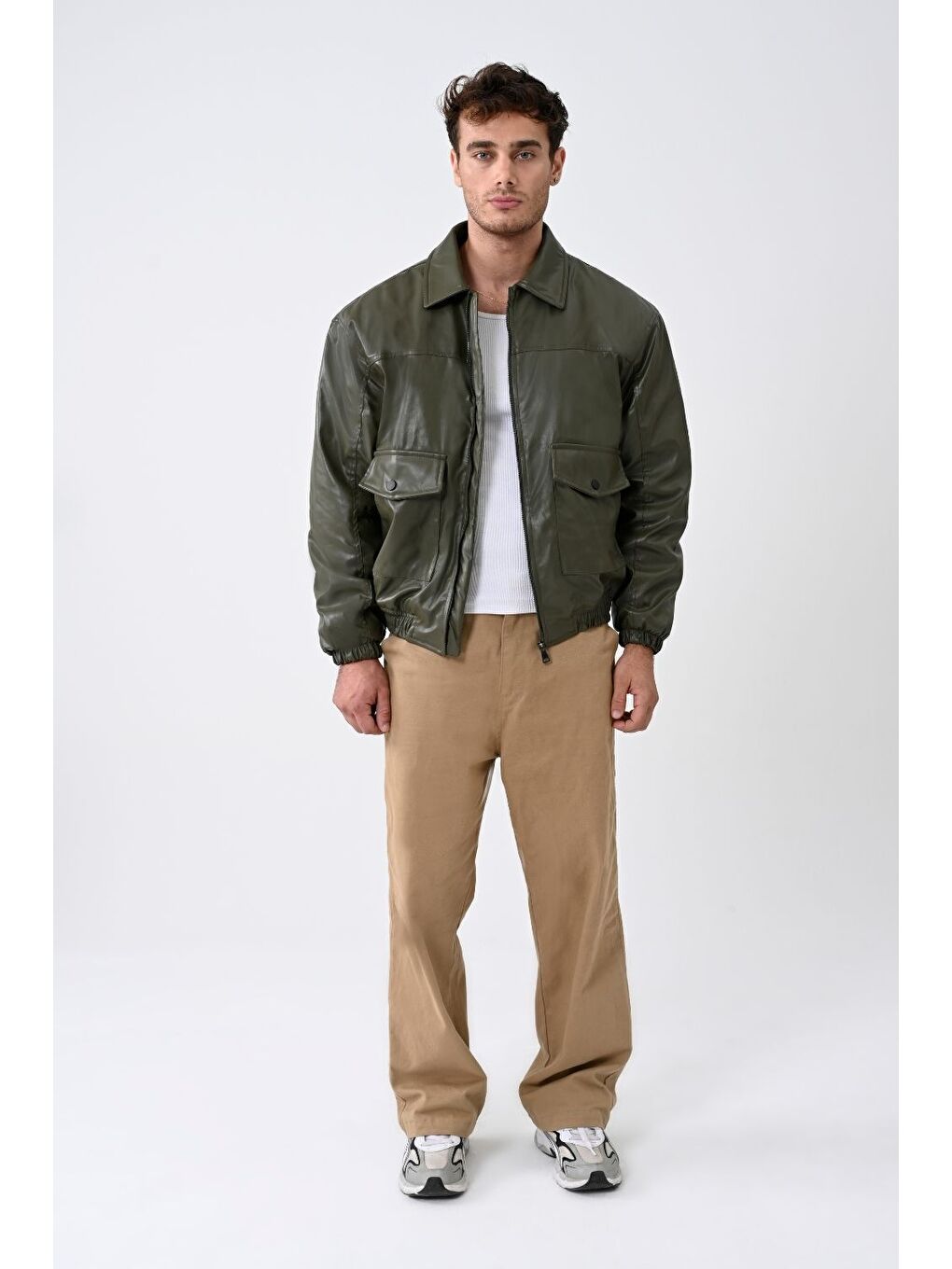 Siyah Vibes X Vesto Deri Ceket 008-3