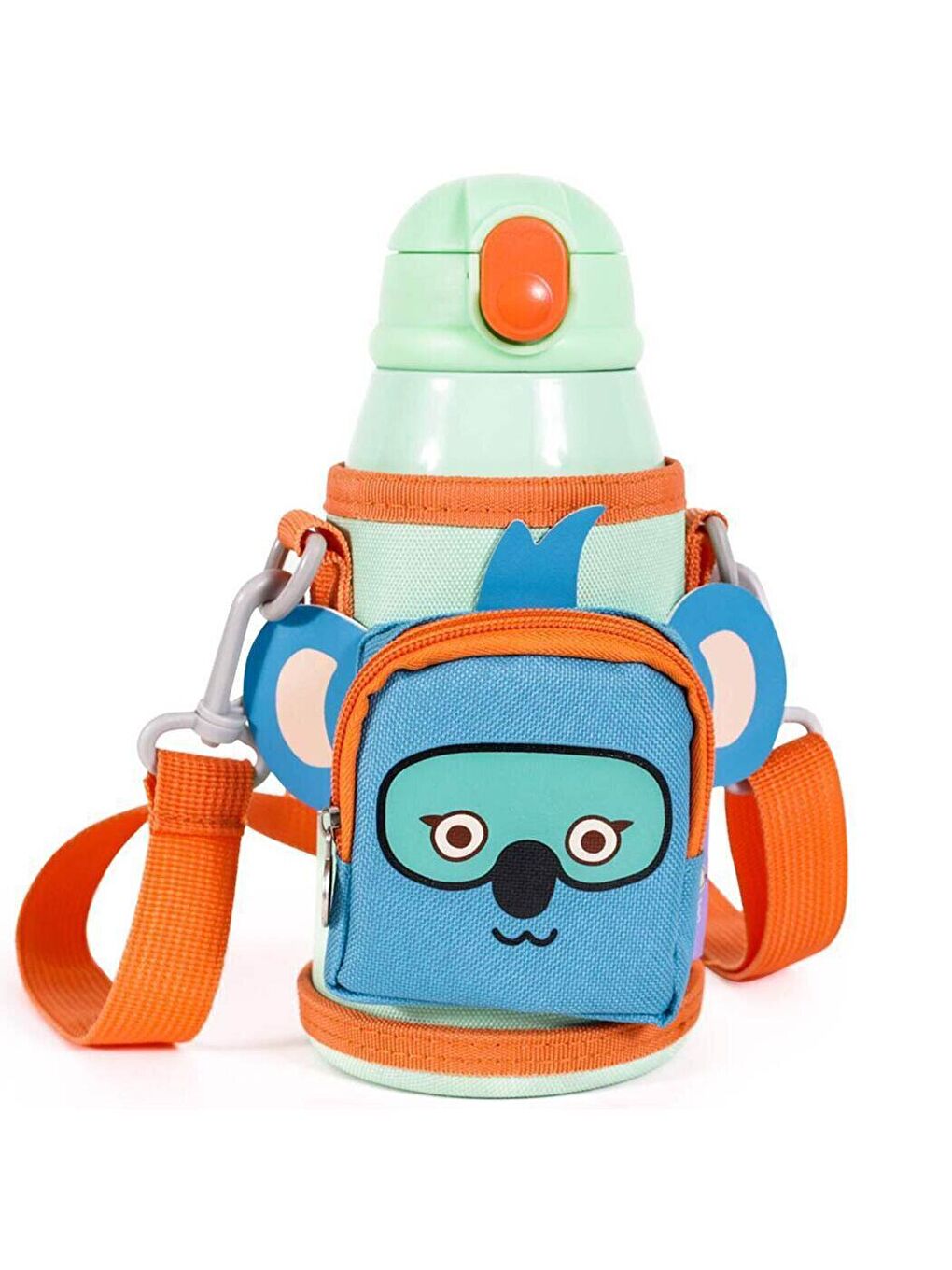 Çelik Çocuk Matarası Çantalı Jungle Friends 550 ml