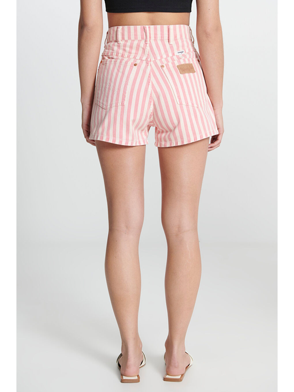 Kırmızı High Rise Festival Jean Şort-3