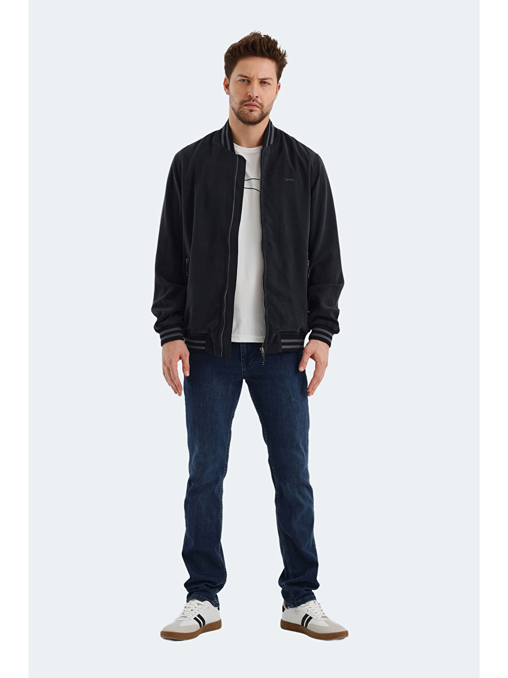 SLAZENGER Gri BOMBERS Erkek Mont Kaban - 6