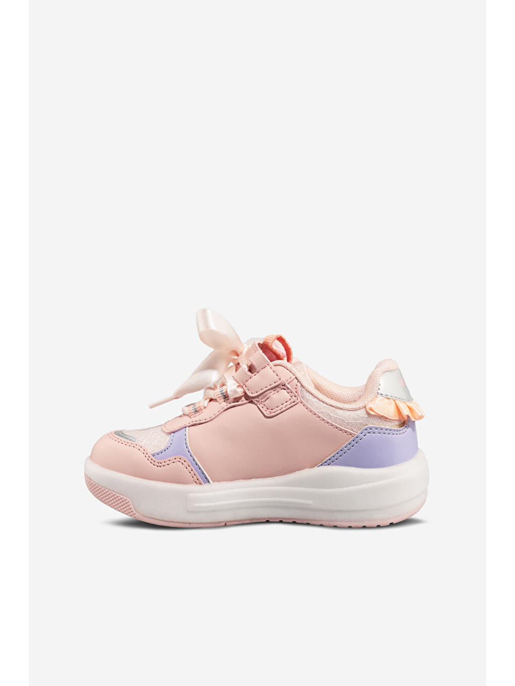 Pembe Tracy Işıklı Kız Bebek Pudra Sneaker-1