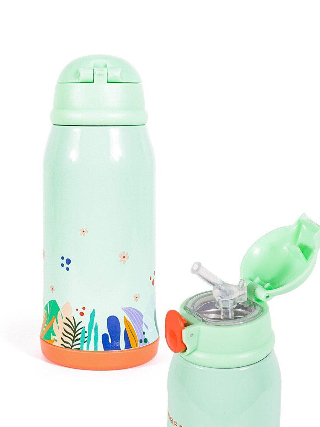 Çelik Çocuk Matarası Çantalı Jungle Friends 550 ml-2