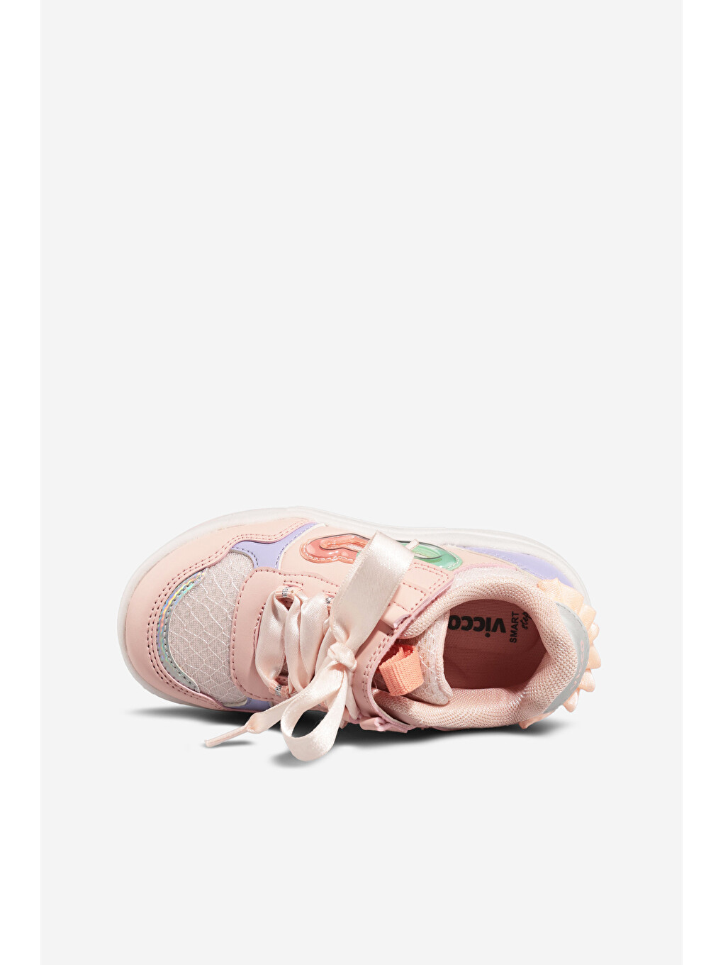 Pembe Tracy Işıklı Kız Bebek Pudra Sneaker-2