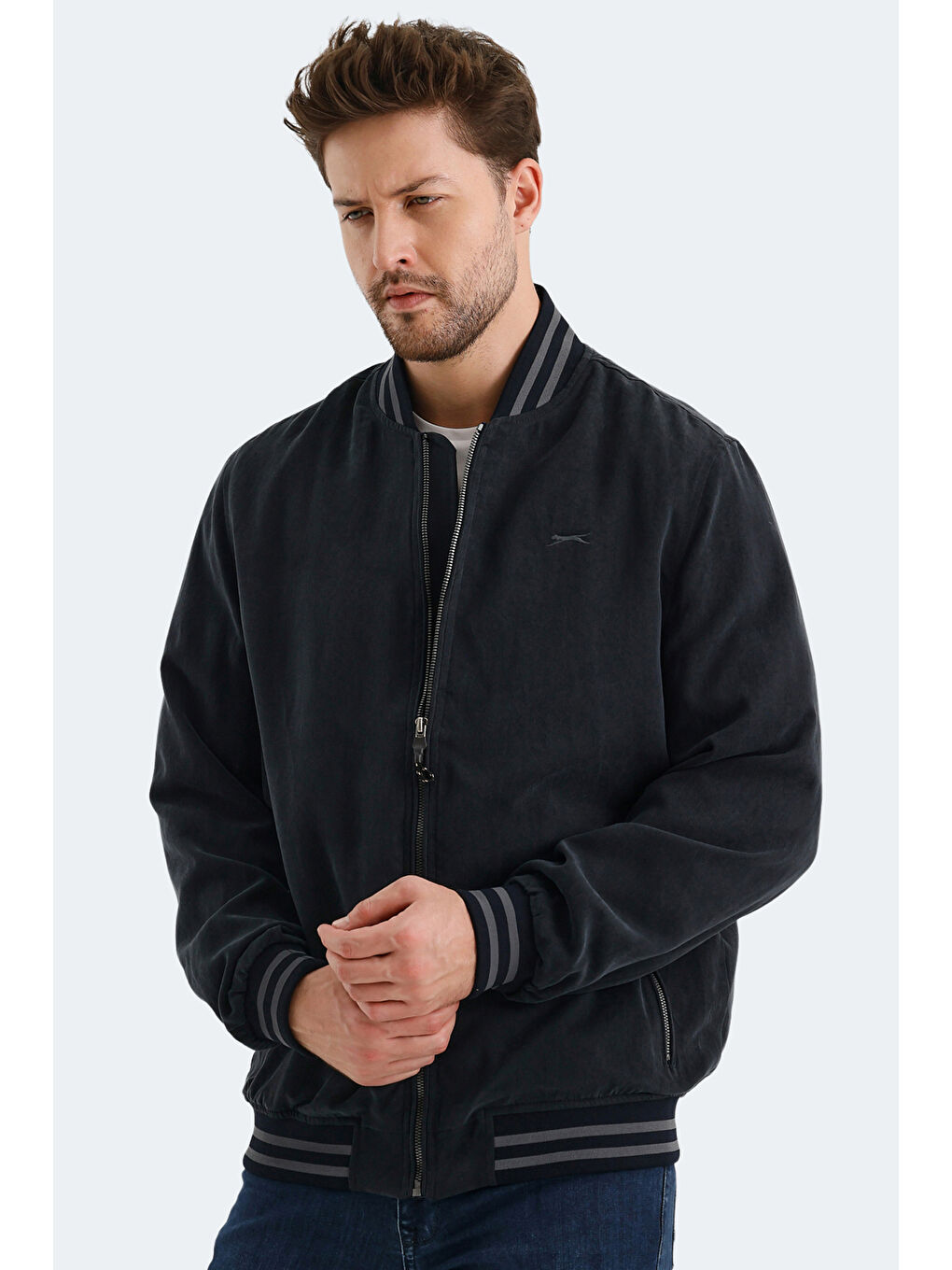 SLAZENGER Gri BOMBERS Erkek Mont Kaban - 2