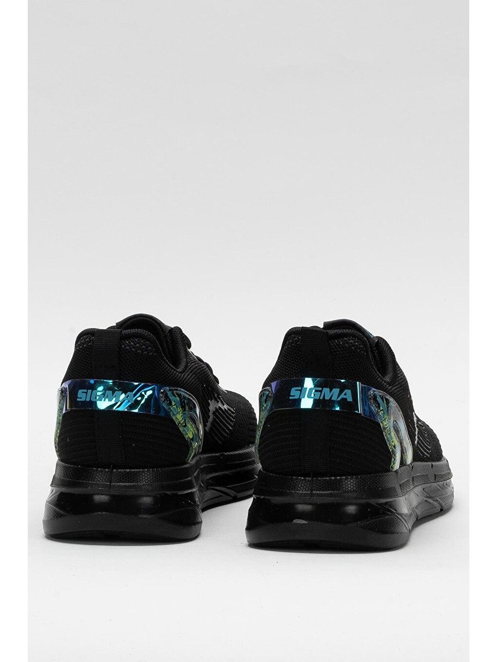 Siyah Erkek Triko Sneaker Rahat Hava Alabilen Kokusuz Spor Ayakkabı Sİyah-3