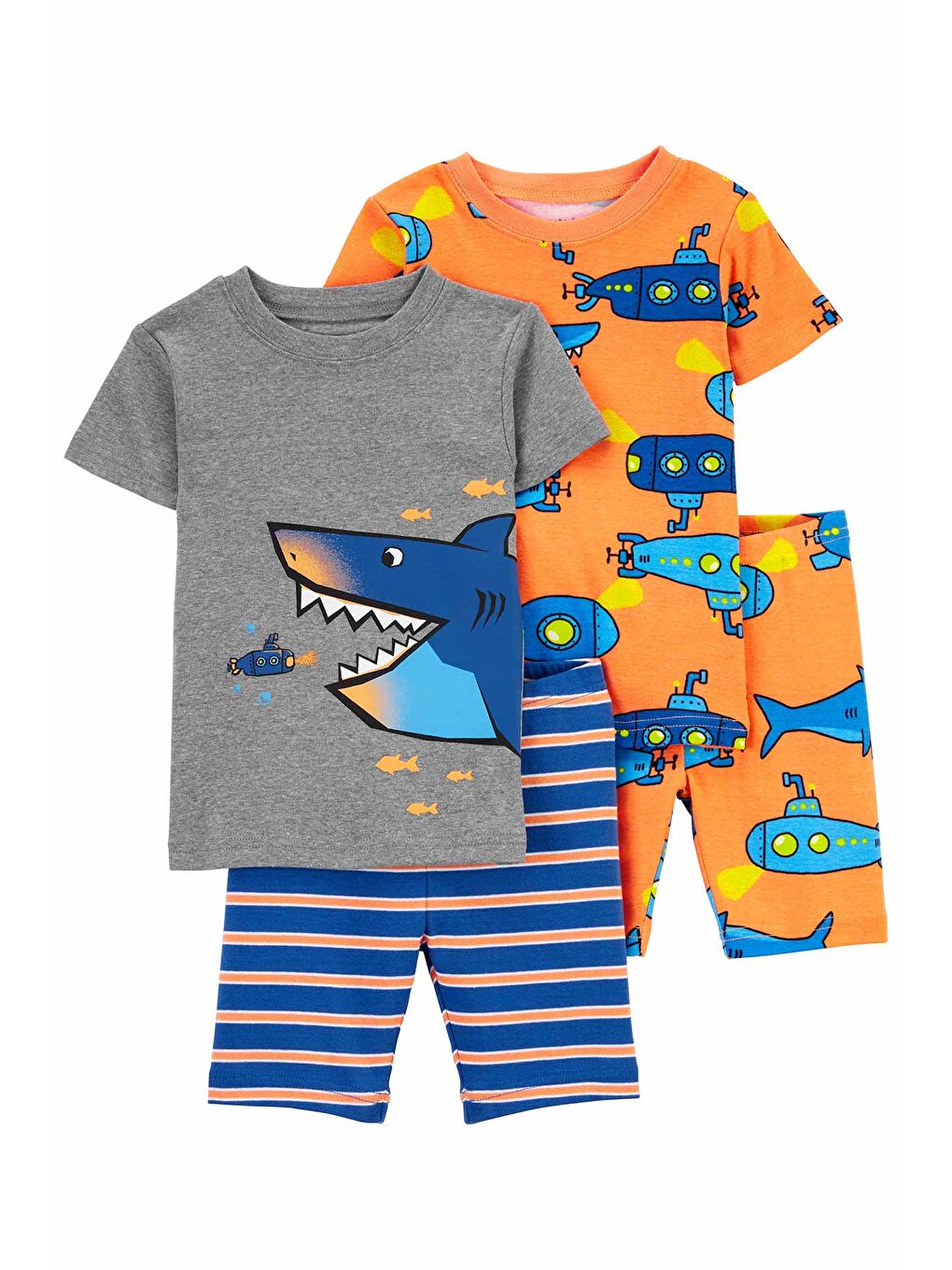 Siyah Erkek Bebek Pijama Set 4'lü Paket