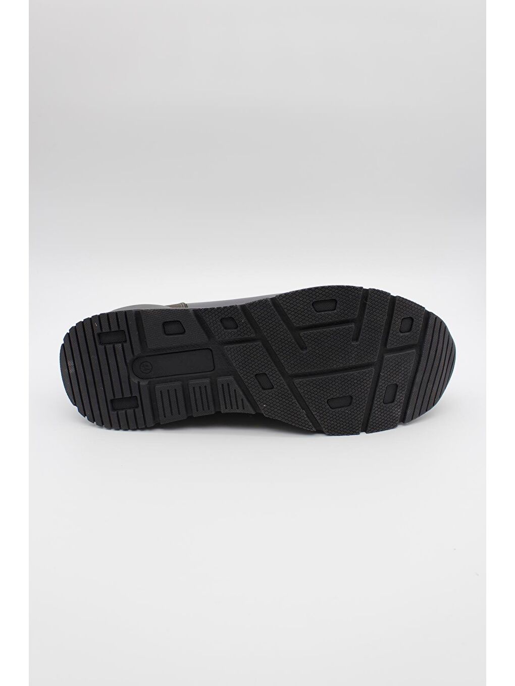 Gri Hakiki Deri Termo Taban Bağcıklı Casual Ayakkabı 1033235114-1