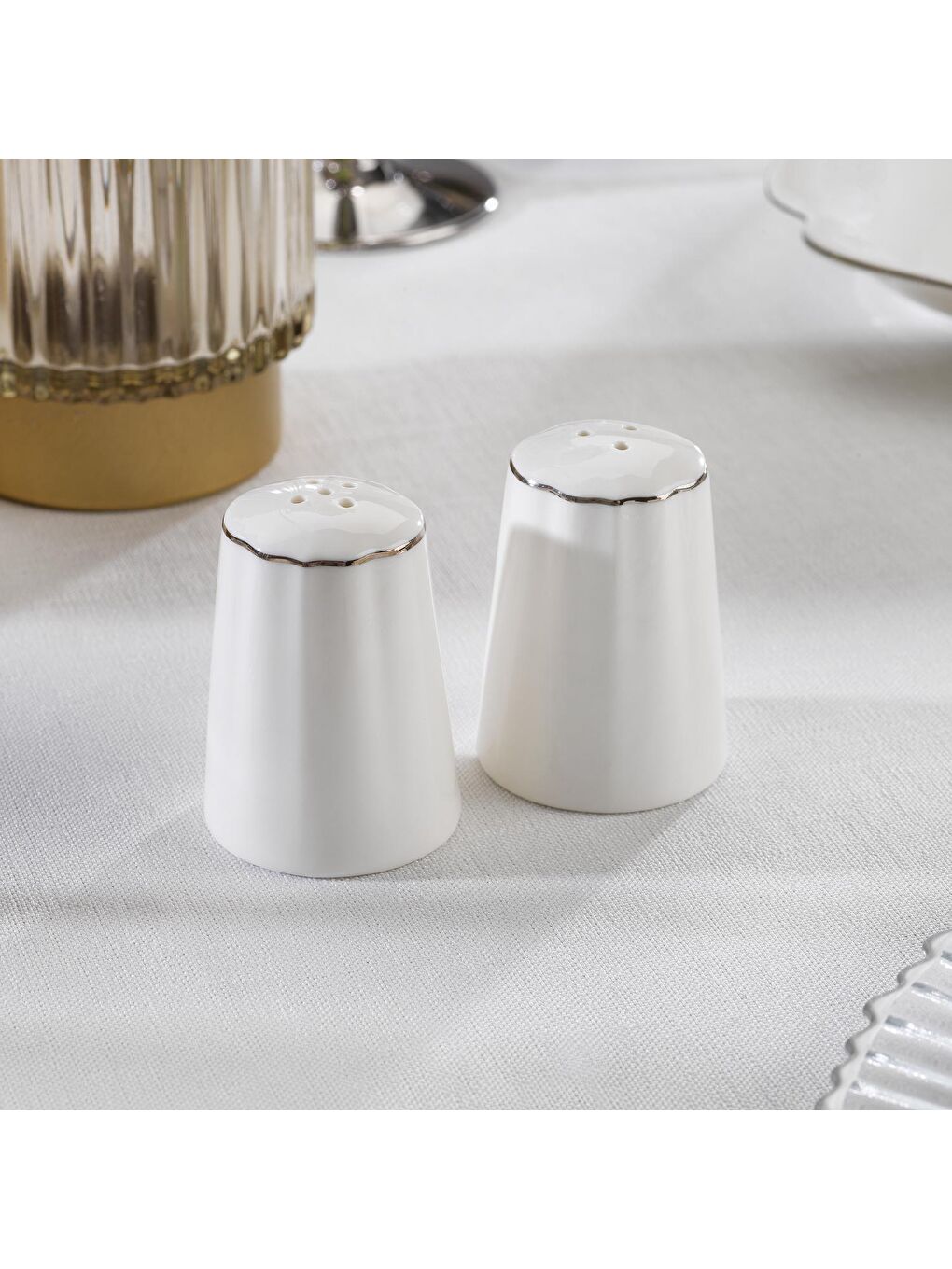 Gri Lina Bone Yemek Takımı 56 Parça-Platin-4