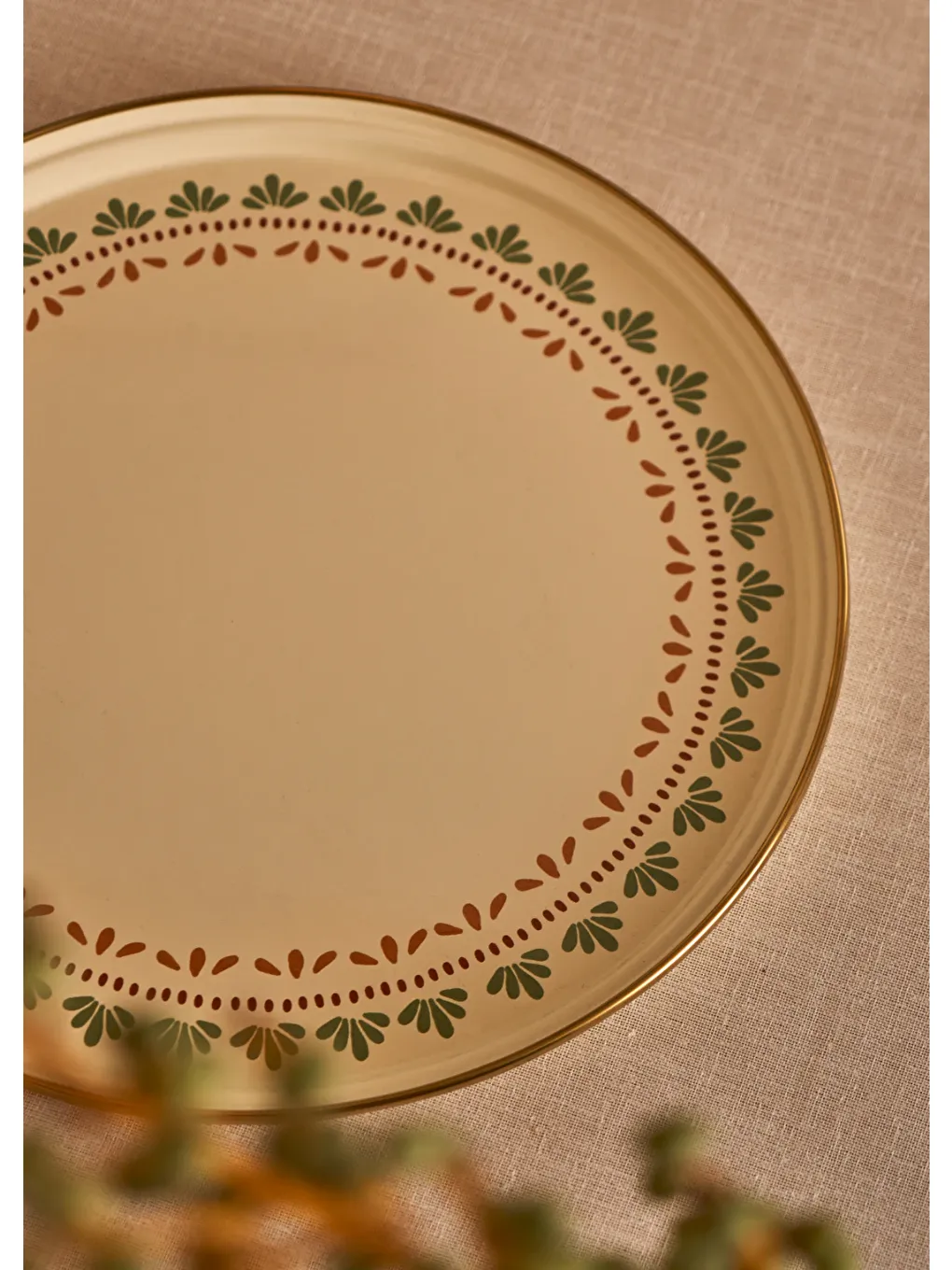 Karışık Tulip Emaye Ayaklı Sunum Standı (28 cm)-1