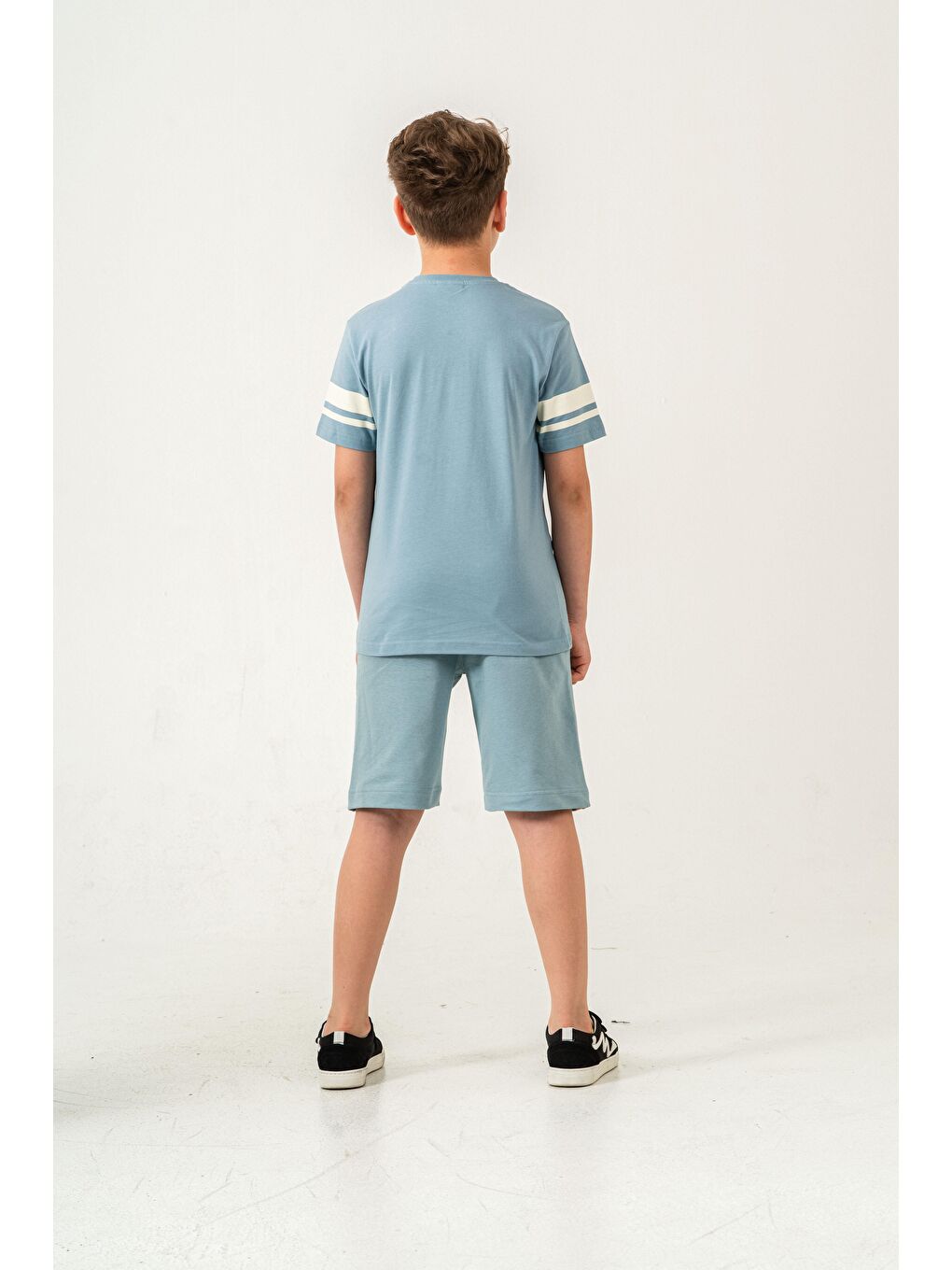 Petrol Champions Tennis Club Casual Division Baskılı  Erkek Çocuk Şort - Tişört Takımı-4