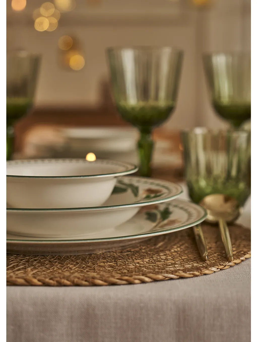 Karışık Tulip Porselen 24 Parça 6 Kişilik Yemek Takımı-7