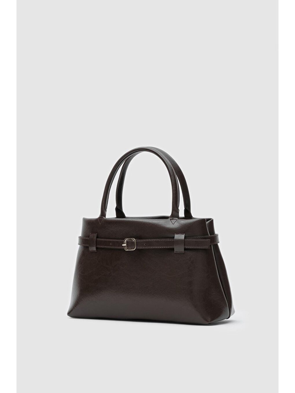 Kahverengi Amor Toka Detaylı Omuz Çantası Acı Kahve-2