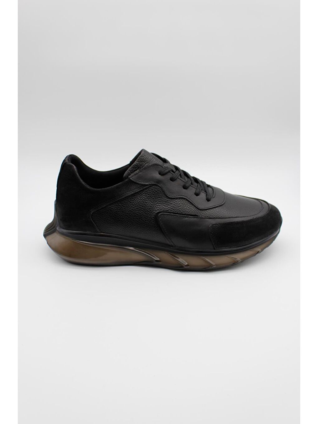 Siyah Hakiki Deri Bağcıklı Casual Ayakkabı 1033235113