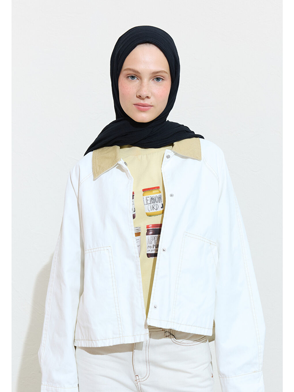 Siyah Pamuklu Keten Şal Black Truffle-1