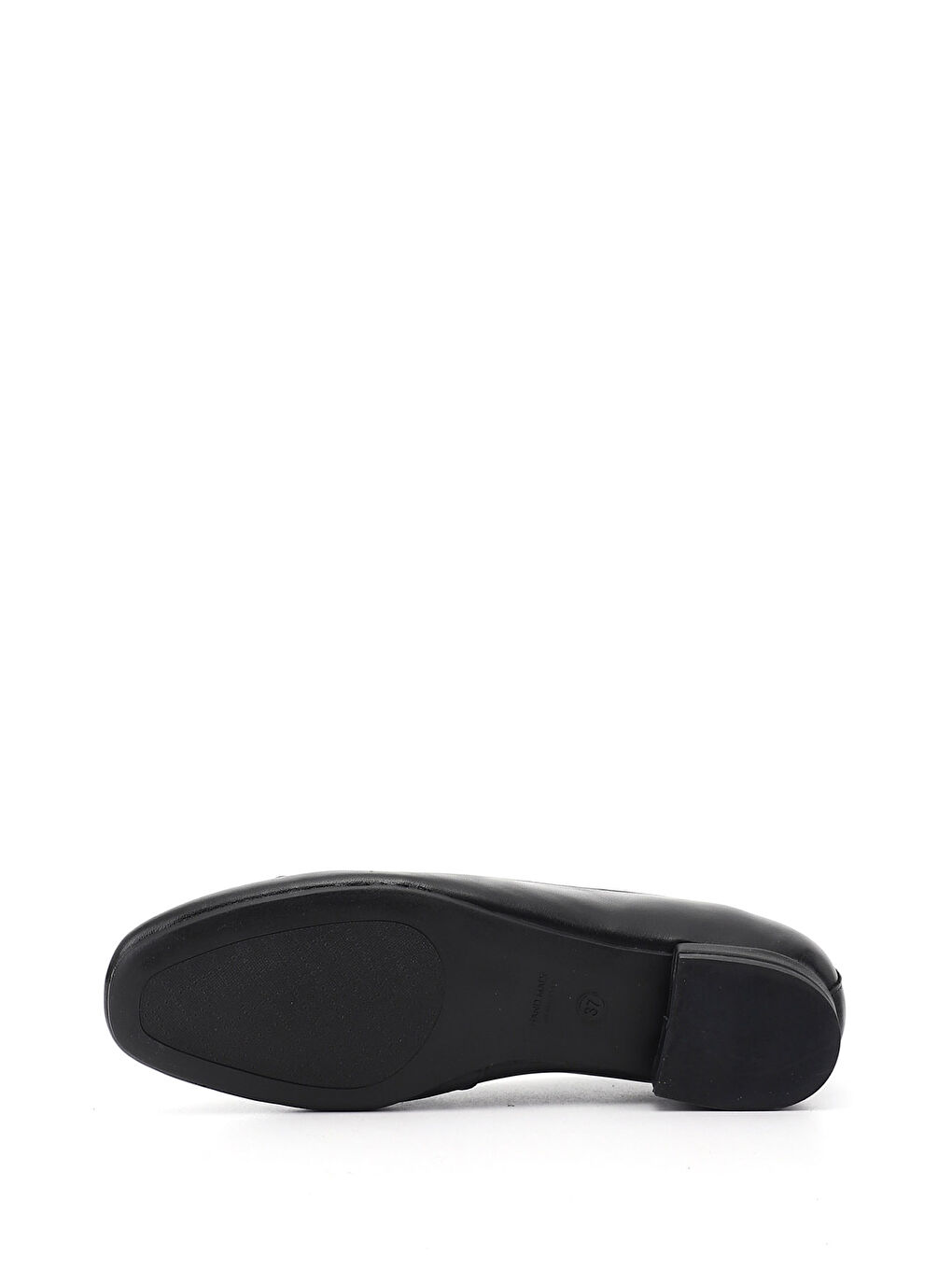 Siyah Kadın SİYAH Fiyonklu Hakiki Deri Babet-3