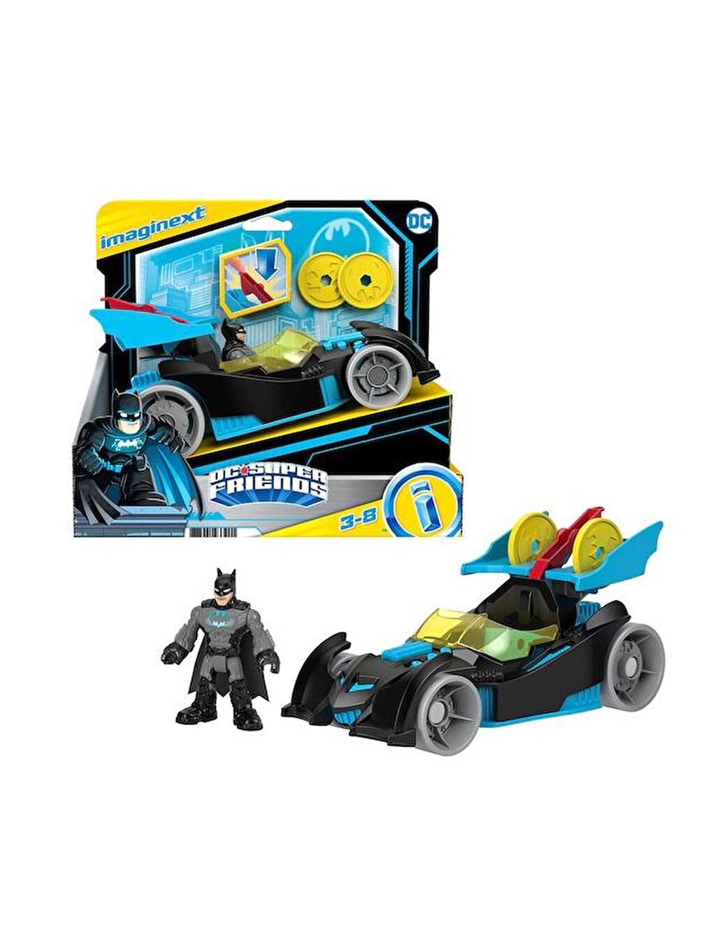 Imaginext Renksiz DC Süper Friends Özel Araçlar M5649-HFD48