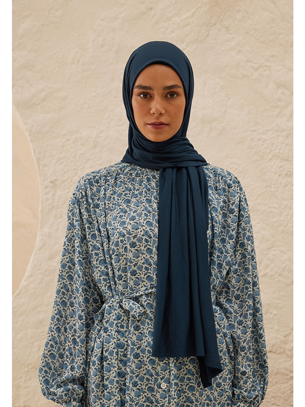 Penye Şal Açık Lacivert