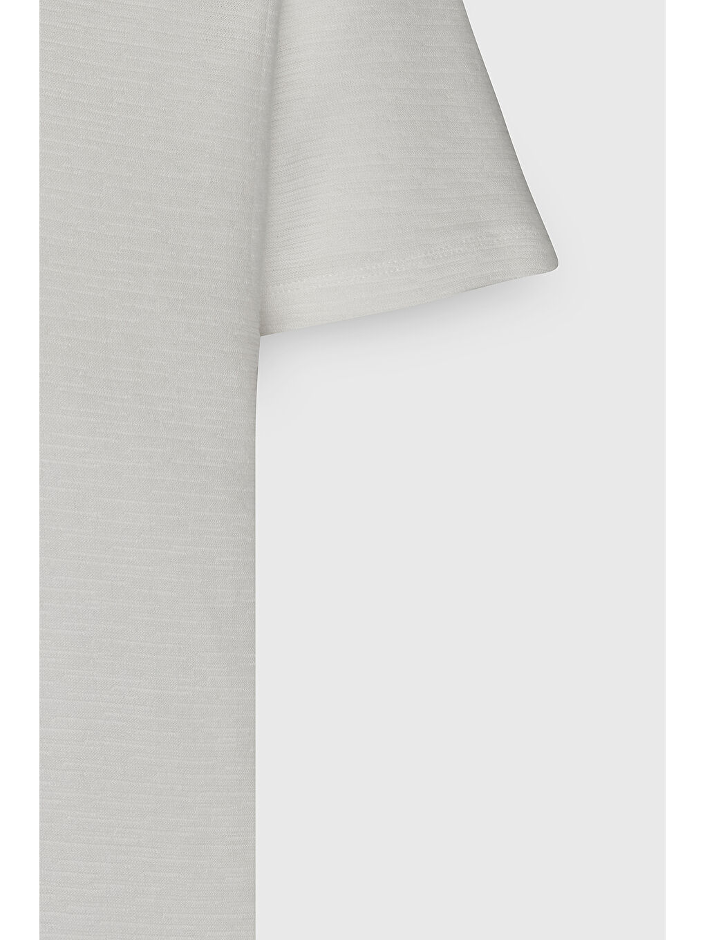 Erkek Ekru %100 Pamuk Slim Fit Dar Kesim Bisiklet Yaka Jakarlı Tişört-7