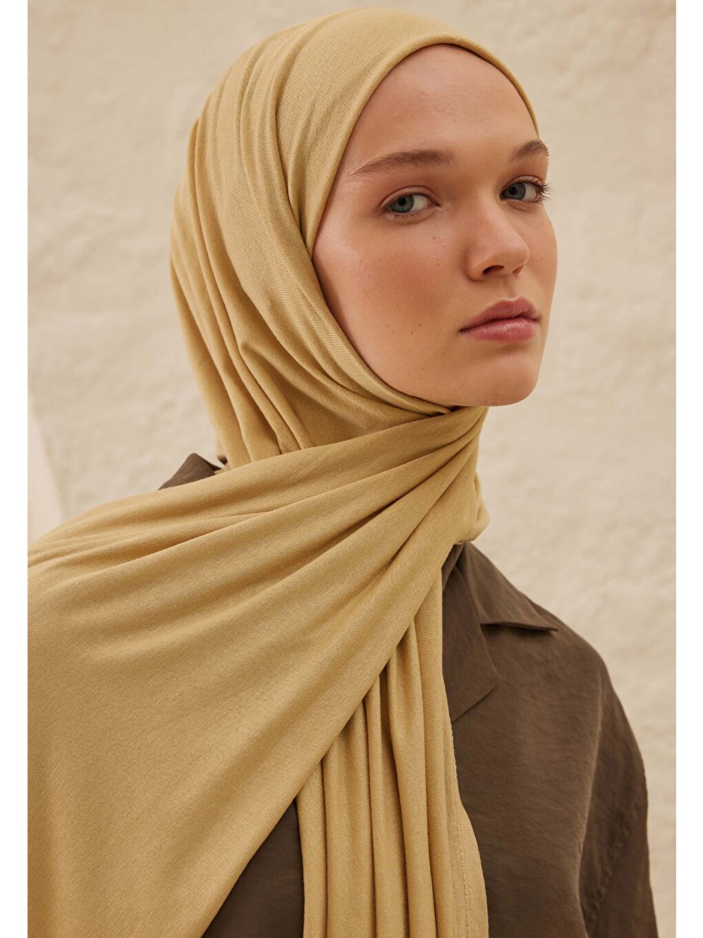 Sarı Penye Şal Sahra-1