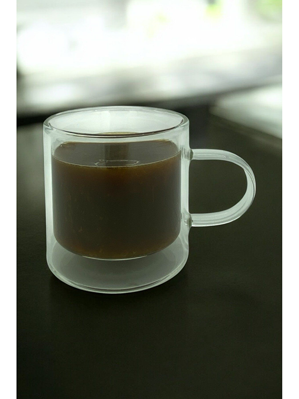 Renksiz Çift Cidarlı 250 ml Cam Kupa Seti 4 Adet 2128-4