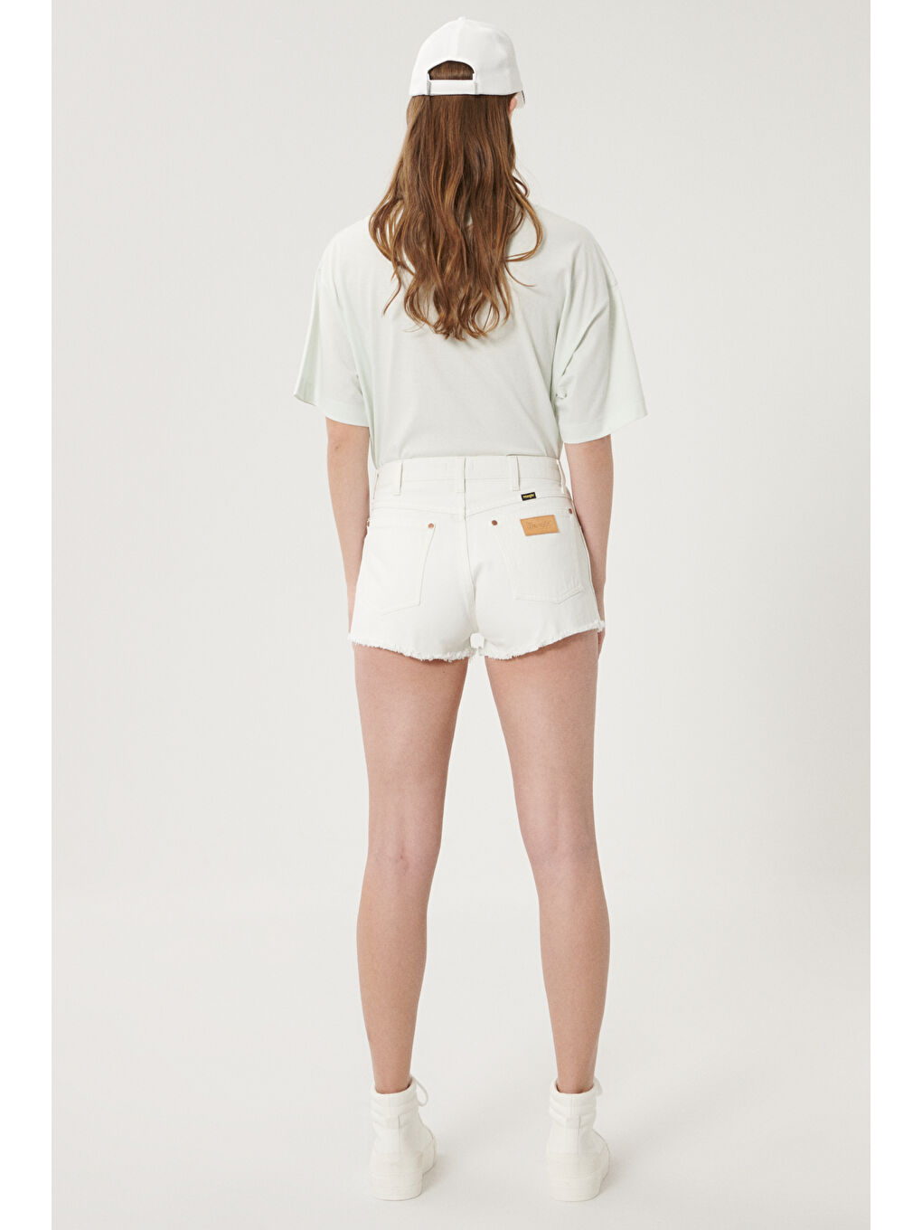Beyaz Denim Jean Şort-3