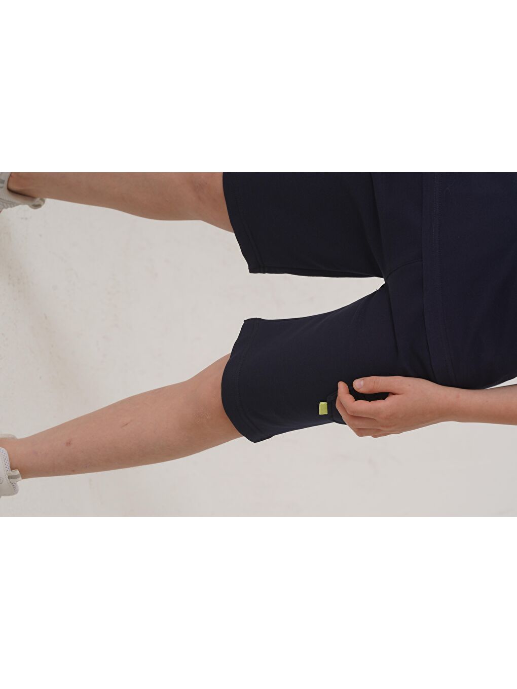 Lacivert Ust On Baskılı Kol Ucu Balıksırtlı Erkek Çocuk Şort - Tişört Takımı-5