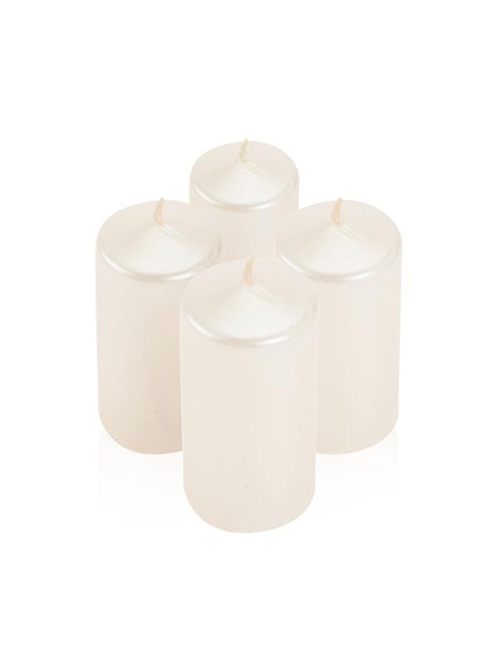 Karışık 4'lü Bar Fener Mumu - Sedef - 3,8x8 cm-3