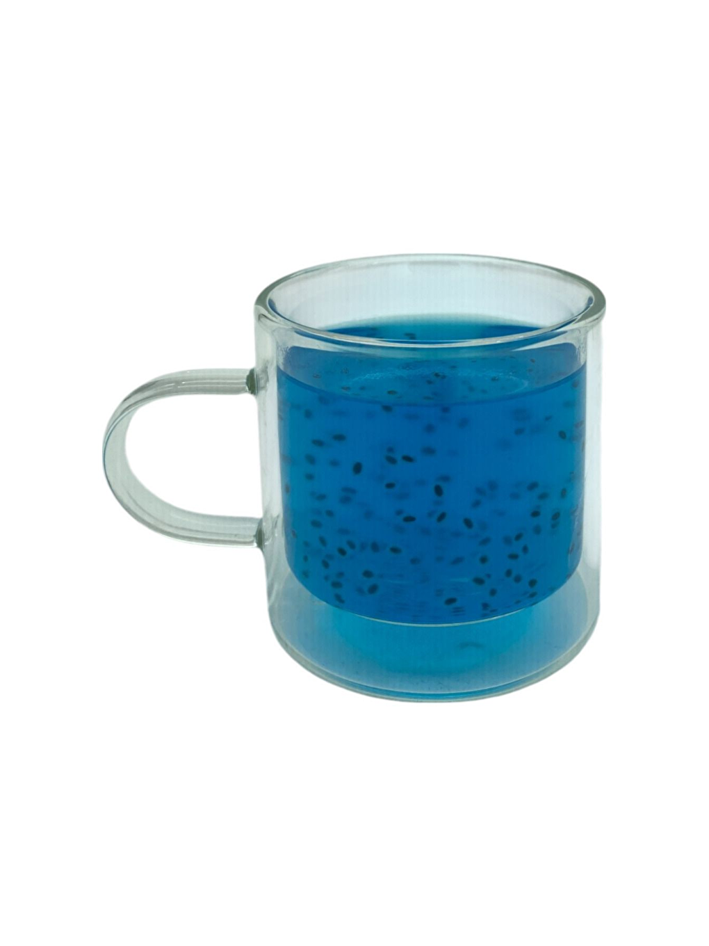 Renksiz Çift Cidarlı 250 ml Cam Kupa Seti 4 Adet 2128-5