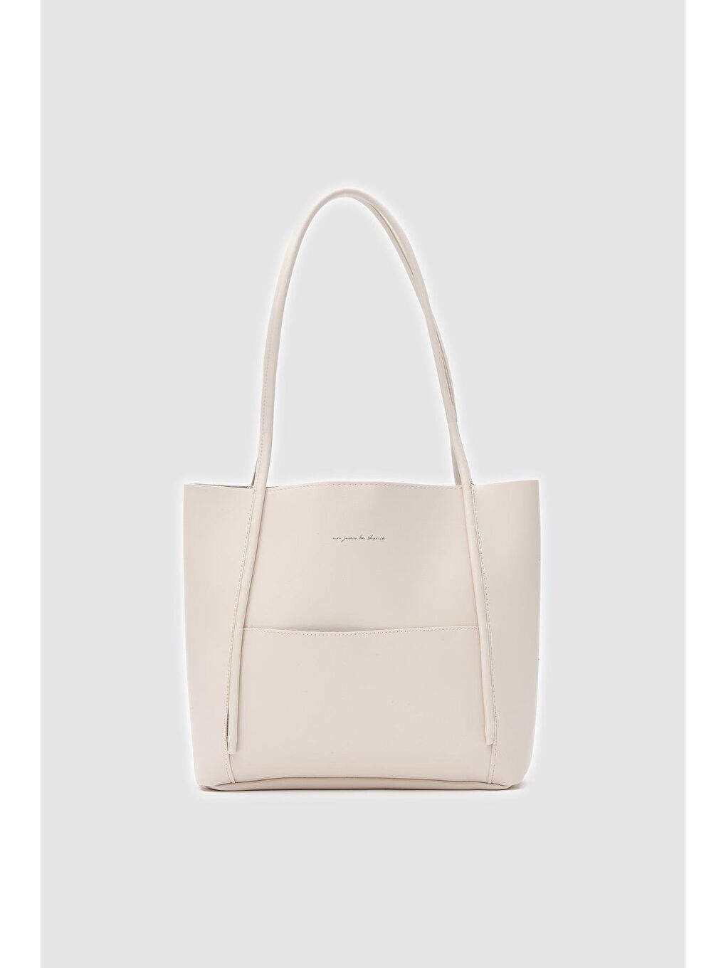 Ekru Maximors Omuz Çantası Krem