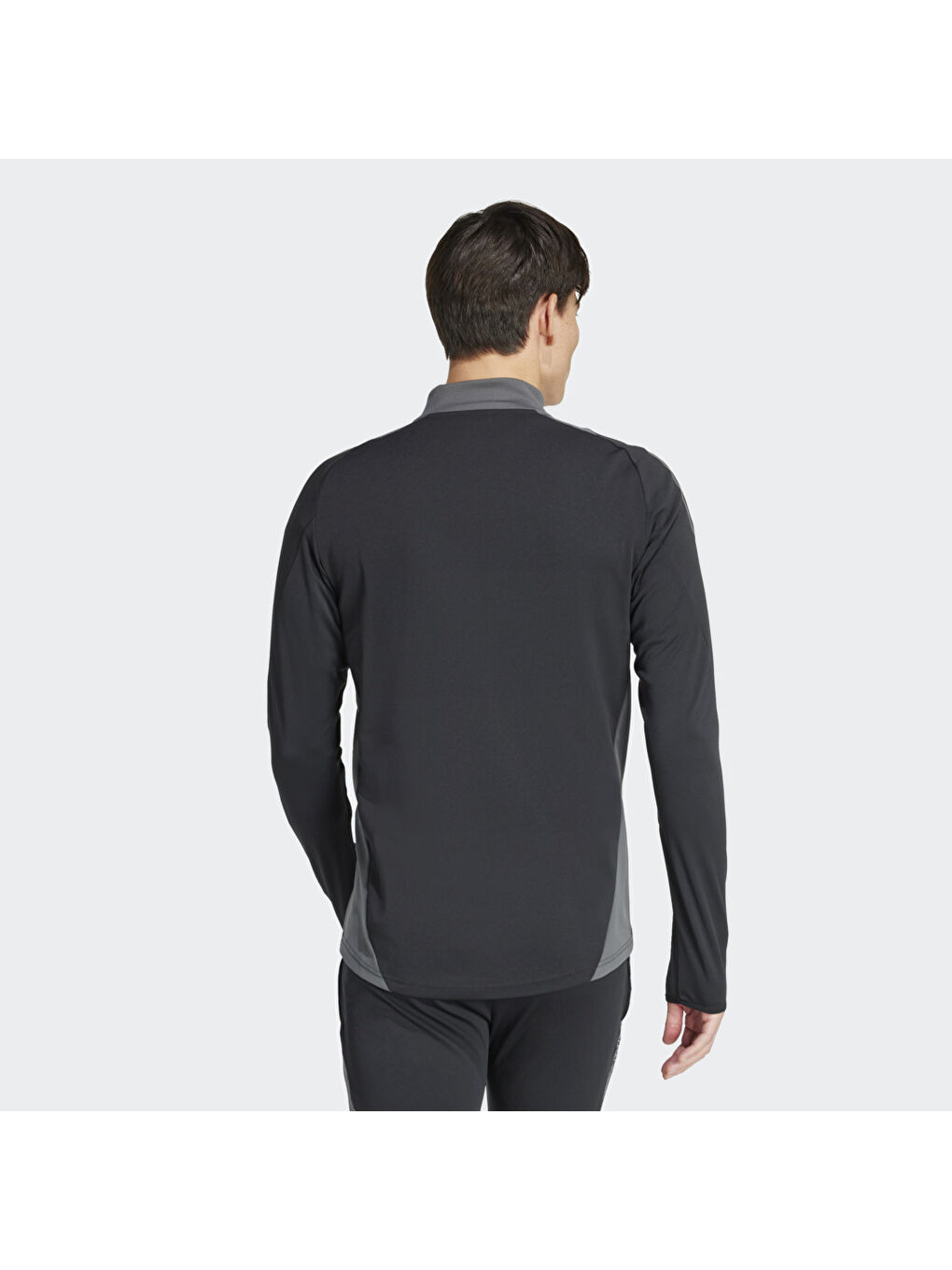 Adidas Siyah Tiro 24 C Erkek Siyah Dik Yaka Fermuarlı Sweatshirt - 1